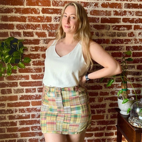 Y2K Ann Taylor LOFT plaid skirt - Picture 1 of 8